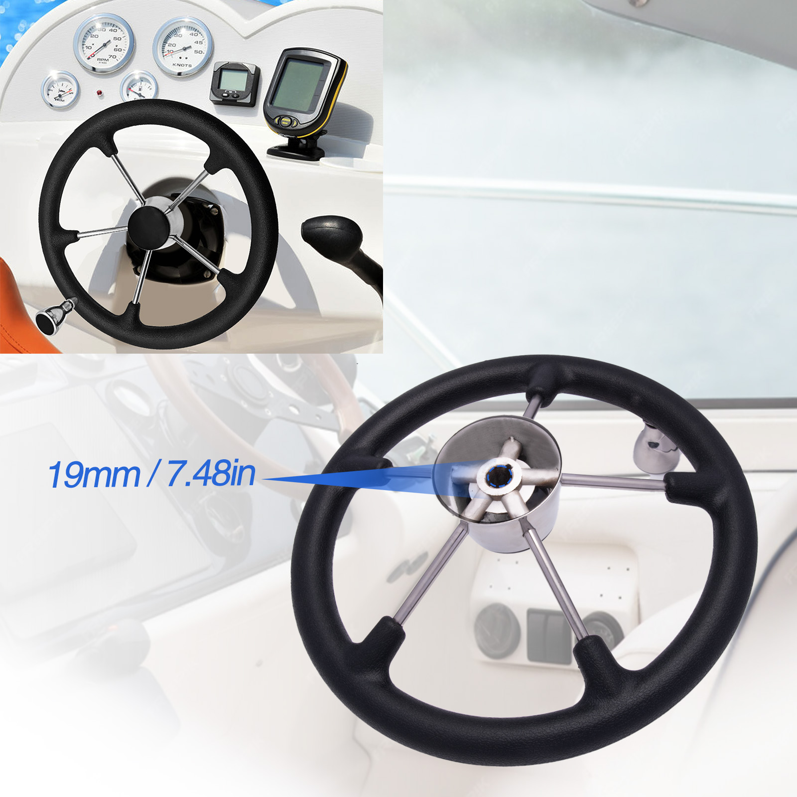 Kierownica łodzi ze stali nier – Fishing Boat Steering Wheel recenzja i cena